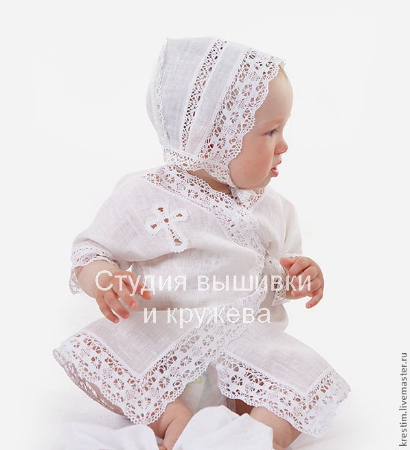 Набор для крещения младенца 209, Комплект для крещения, Санкт-Петербург,  Фото №1