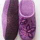 Felted Slippers women's purple. Slippers. Saenko Natalya. Online shopping on My Livemaster.  Фото №2