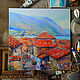  Oil painting: 'Montenegro. Red roofs', Pictures, Nizhny Novgorod,  Фото №1