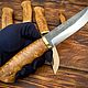 Финский Puukko. Подарки для охотников и рыболовов. Мастерская 'Пепельная Кузня' (Feuer-und-Asche). Ярмарка Мастеров.  Фото №5