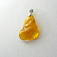 Baltic amber 'Pear' pendant K-824, Pendant, Svetlogorsk,  Фото №1