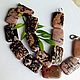Order Vintage beads with natural Rhodonite Orlet. Rimliana - the breath of the nature. Livemaster. . Vintage necklace Фото №3