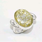 "Яркая звезда" кольцо с натуральным камнем