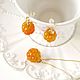 'Cloudberry' earrings and pendant. Jewelry Sets. Country Cottage. Online shopping on My Livemaster.  Фото №2