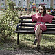 !Вязаное авторское платье Кимоно, Платья, Москва,  Фото №1