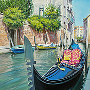 Картина "Мост Риальто. Венеция''