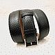Men's belt made of genuine python leather in black. Straps. SHOES&BAGS. My Livemaster. Фото №5