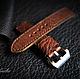 Ремешок для часов из кожи быка. Ремешок для часов. GM Leather. Интернет-магазин Ярмарка Мастеров.  Фото №2