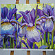 Order Painting 'Purple irises' oil on canvas 50h60 cm. vestnikova. Livemaster. . Pictures Фото №3