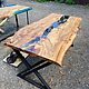 Стол из эпоксидной смолы. Столы. WoodBroker. Интернет-магазин Ярмарка Мастеров.  Фото №2