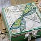 Box dragonfly solid wood decoupage. Box. Studio Villa-Oliva. Online shopping on My Livemaster.  Фото №2