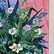 Заказать Лоскутное панно Букет №1. Elena.artquilt. Ярмарка Мастеров. . Картины Фото №3