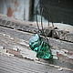 Заказать Серьги Изумрудный лед. Garbage Bijoux. Ярмарка Мастеров. . Серьги классические Фото №3