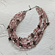 Necklace made of lepidocrocite, rose quartz and tourmaline. Necklace. Sonia Dov jewellery. My Livemaster. Фото №4