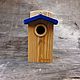 Birdhouse handmade for birds ' Sea'. Bird feeders. Art bird feeder. My Livemaster. Фото №4