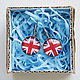 Earrings British flag (earrings). Earrings. Linda (LKdesign). My Livemaster. Фото №4