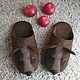 Slippers felted men's Master of the forest, Slippers, Ulyanovsk,  Фото №1