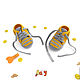 Newborn gift: Booties knitted sneakers for children, yellow. Gift for newborn. babyshop. Online shopping on My Livemaster.  Фото №2