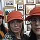 Кепка из кашемира цвета оранж-персик-абрикос с ушами, Кепки, Санкт-Петербург,  Фото №1