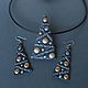 Set of pendant and earrings Christmas, Jewelry Sets, Omsk,  Фото №1