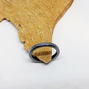 Украшения handmade. Livemaster - original item Hematin ring 15.75 size. Handmade.