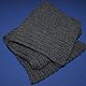 Knitted scarf for men dark gray. Scarves. Tatiana Boyarova. Online shopping on My Livemaster.  Фото №2