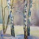 Painting with watercolors. Winter twilight. Pictures. ArtShipilina. My Livemaster. Фото №4