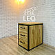 Комод из дуба лофт на заказ LF-662. Комоды. Leo-loft. Интернет-магазин Ярмарка Мастеров.  Фото №2