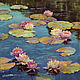 Oil painting water Lilies, order a picture on canvas, Pictures, Krasnodar,  Фото №1