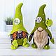 Пара интерьерных гномов. Интерьерная кукла. Яблокова Юлия (toys_for_comfort) (YuliaSka). Интернет-магазин Ярмарка Мастеров.  Фото №2