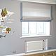 Grey Roman blind with blue piping. Curtains1. Designer-Mart (designer-mart). My Livemaster. Фото №6