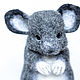 Chinchilla Tosha. Valyanaya (fieltro) juguete de lana. Felted Toy. Lilija Gracheva. Wool House. toys.. Ярмарка Мастеров.  Фото №6