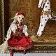 Интерьерная кукла "Аленка на коне". Интерьерная кукла. Кот в пенсне. Ярмарка Мастеров.  Фото №4