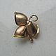 Vintage brooch 'Golden flower', USA. Vintage brooches. Retro Style. My Livemaster. Фото №4