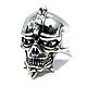 Кольцо из серебра Angry Skull ANR14-01. Кольца. Blacksilver. Интернет-магазин Ярмарка Мастеров.  Фото №2