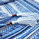 Bactus knitted blue female Gzhel. Pareos. BarminaStudio (Marina)/Crochet (barmar). My Livemaster. Фото №5