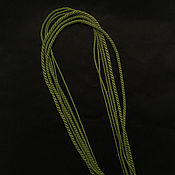 Украшения ручной работы. Ярмарка Мастеров - ручная работа Gaitan cable de seda Olive Olive Sin Cerradura 60 cm. Handmade.
