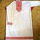 Order Shirt men's Slavic linen. zimushkaoo. Livemaster. . Costumes3 Фото №3