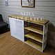 Консольный стол WHITE GRID с дверцей лофт. Консоли. SLIVA wood deco. Интернет-магазин Ярмарка Мастеров.  Фото №2