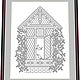 Схема для вышивки Blackwork: Окно, Схемы для вышивки, Санкт-Петербург,  Фото №1