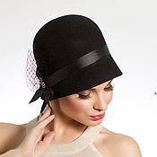 Женская фетровая шляпа "Шепот сирени"