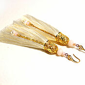 Украшения handmade. Livemaster - original item Lana Brush earrings delicate handmade earrings. Handmade.