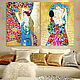 Bright mosaic picture Family / mom, dad and baby (child). Klimt. Pictures. House of the Sun (irina-bast). My Livemaster. Фото №5