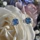 Серьги-пусеты Голубая мечта. Серьги-пусеты. Jewelry fashion. Ярмарка Мастеров.  Фото №14