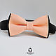 Tie Duo / coral bow tie, peach wedding. Ties. Respect Accessories. Online shopping on My Livemaster.  Фото №2