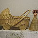 Doll stroller wicker. Doll furniture. Elena Shitova - basket weaving. My Livemaster. Фото №6