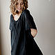Lilit nightgown made of silk cambric black, Nightdress, Moscow,  Фото №1