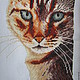 Вышивка крестиком картина Кошка рыжая, Картины, Санкт-Петербург,  Фото №1