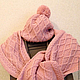 Комплект вязаный Пудра. . Molisini_Knits. Интернет-магазин Ярмарка Мастеров.  Фото №2