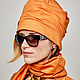 Order Convertible turban of red cotton. TURBAN SVS. Livemaster. . Panama Фото №3